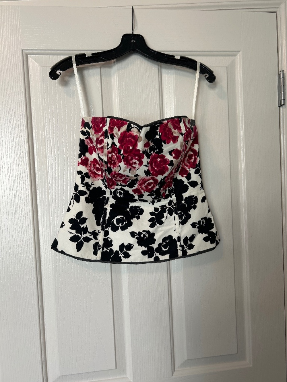 White House black market strapless top